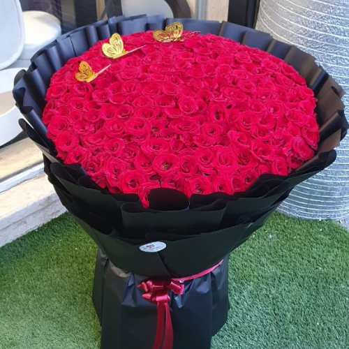 باقة عشق أحمر